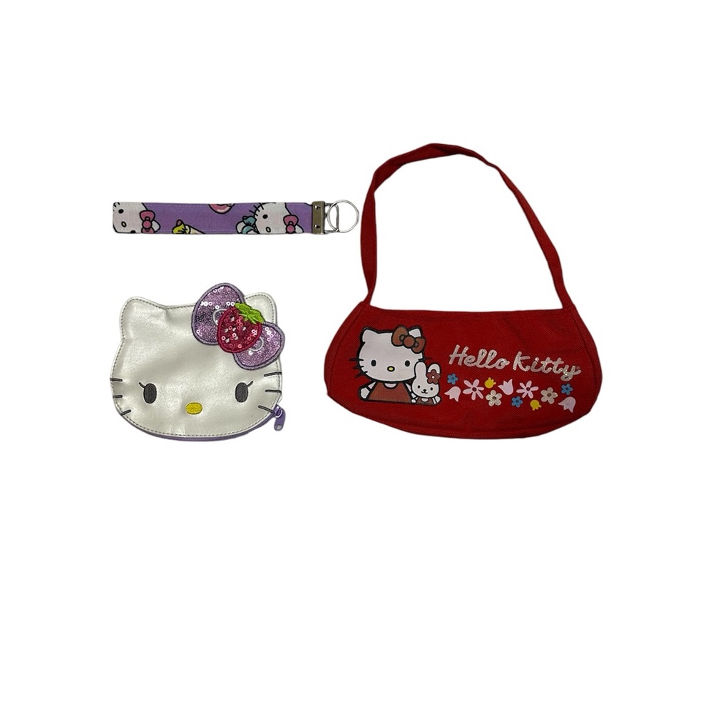 Hello Kitty Bundle Mini Purse,Coin Purse, Lanyard